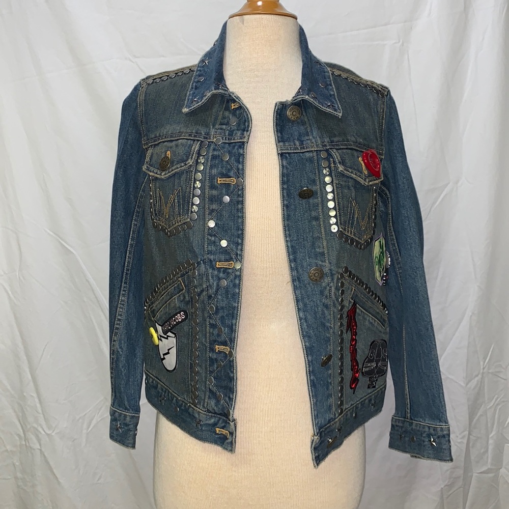 Marc Jacobs studded denim jacket. Size M